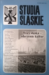 okładka "Studiów Śląskich" tomu 74