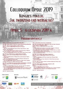 Plakat Colloquium Opole 2019