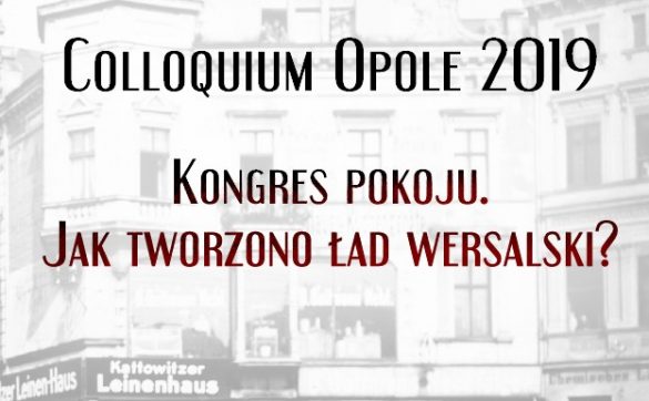 Miniatura tytułu z ulotki konferencyjnej Colloquium Opole 2019