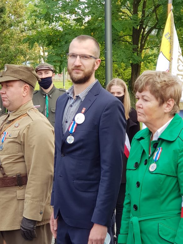 Krzysztof Marcinkiewicz z Odznaczeniem Pamiątkowym „Za Zasługi dla Światowego Związku Żołnierzy Armii Krajowej”