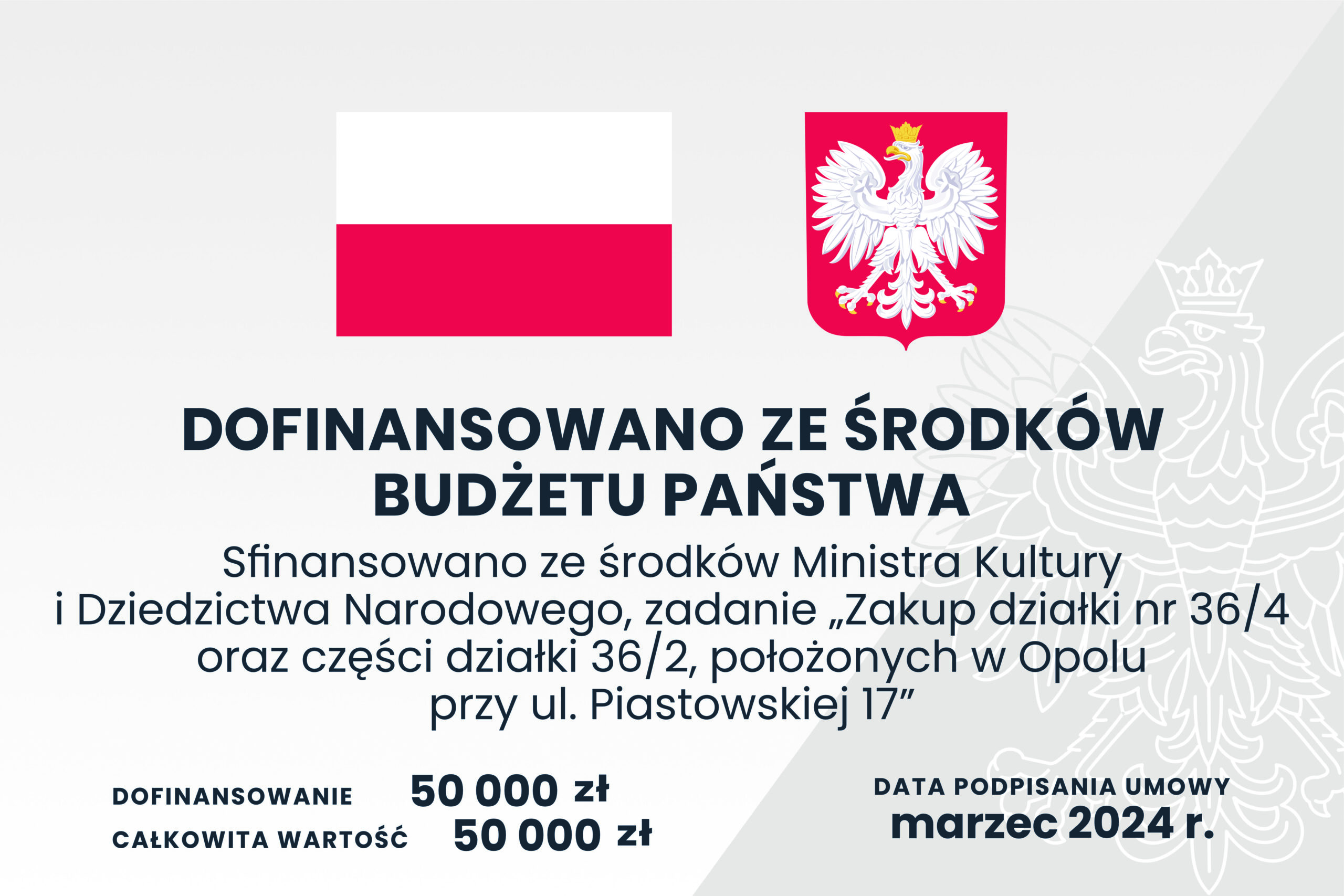 tablica informacyjna nt. dofinansowania działań edukacyjnych związanych z obchodami Roku Polskich Olimpijczyków