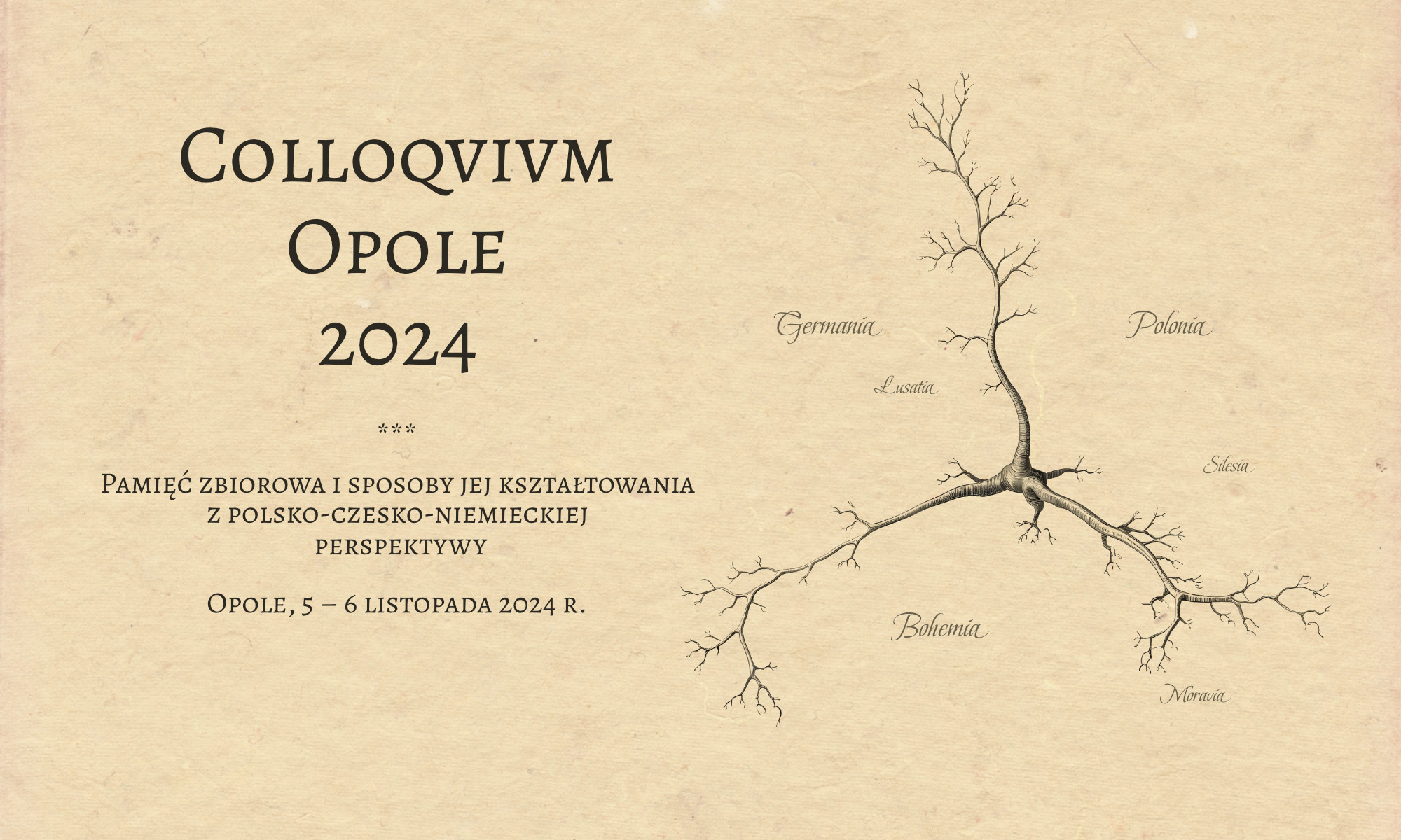 Tytuł i graficzny motyw przewodni konferencji Colloquium Opole 2024