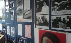 Wystawa na 40-lecie "Solidarności": ścianka fotografii