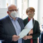 Wystawa - otwarcie, przemawia zastępca dyrektora Instytutu Śląskiego, dr Krzysztof Kleszcz