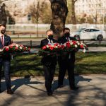 Konferencja prasowa "Śląsk wspólna sprawa" połączona ze składaniem kwiatów pod pomnikiem Wojciecha Korfantego