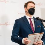 Konferencja prasowa "Śląsk wspólna sprawa" połączona ze składaniem kwiatów pod pomnikiem Wojciecha Korfantego