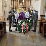 Msza św. podczas pochówku bezimiennych Powstańców Śląskich w Kalinowie